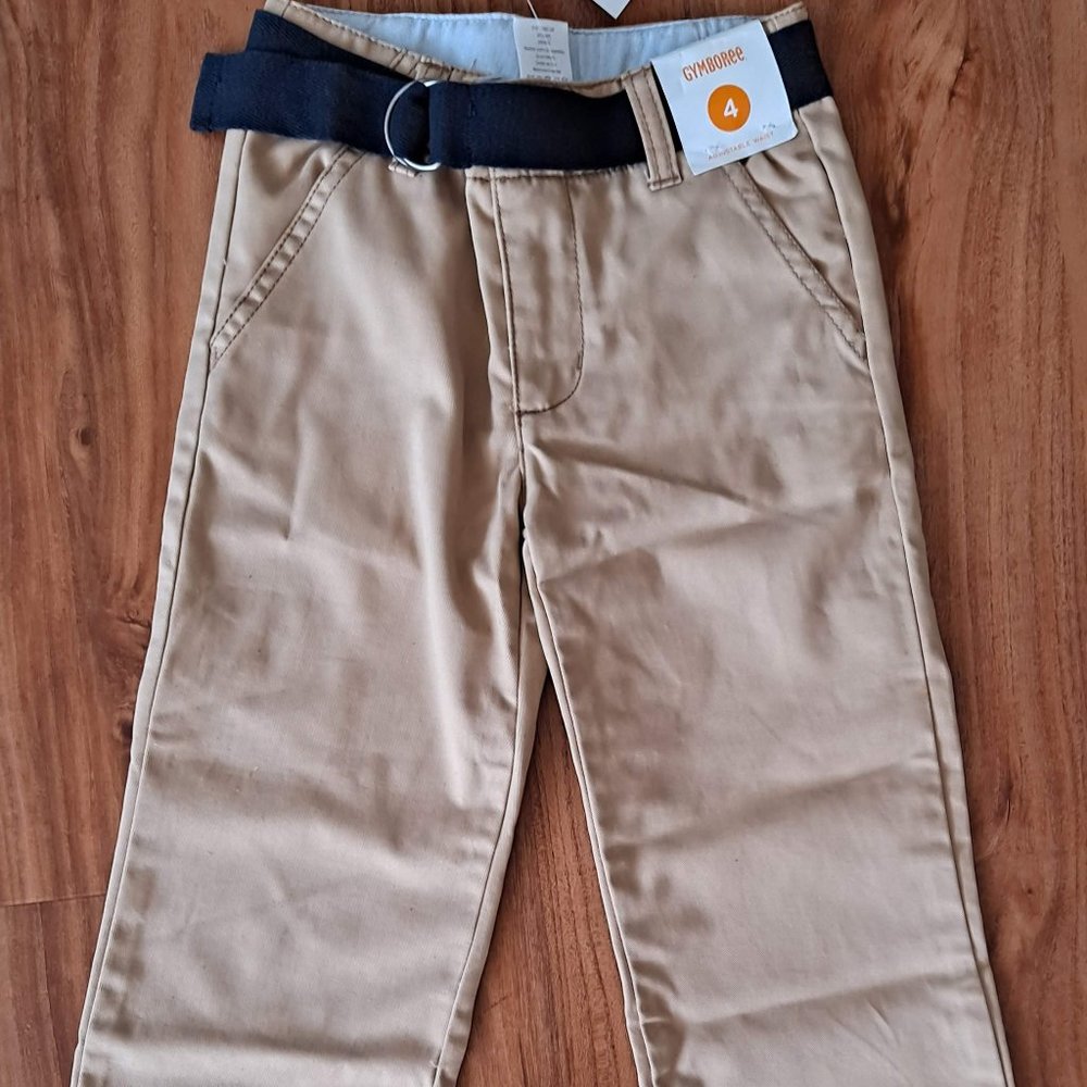 NWT Gymboree Boy's Long Khaki Pants Sz 4